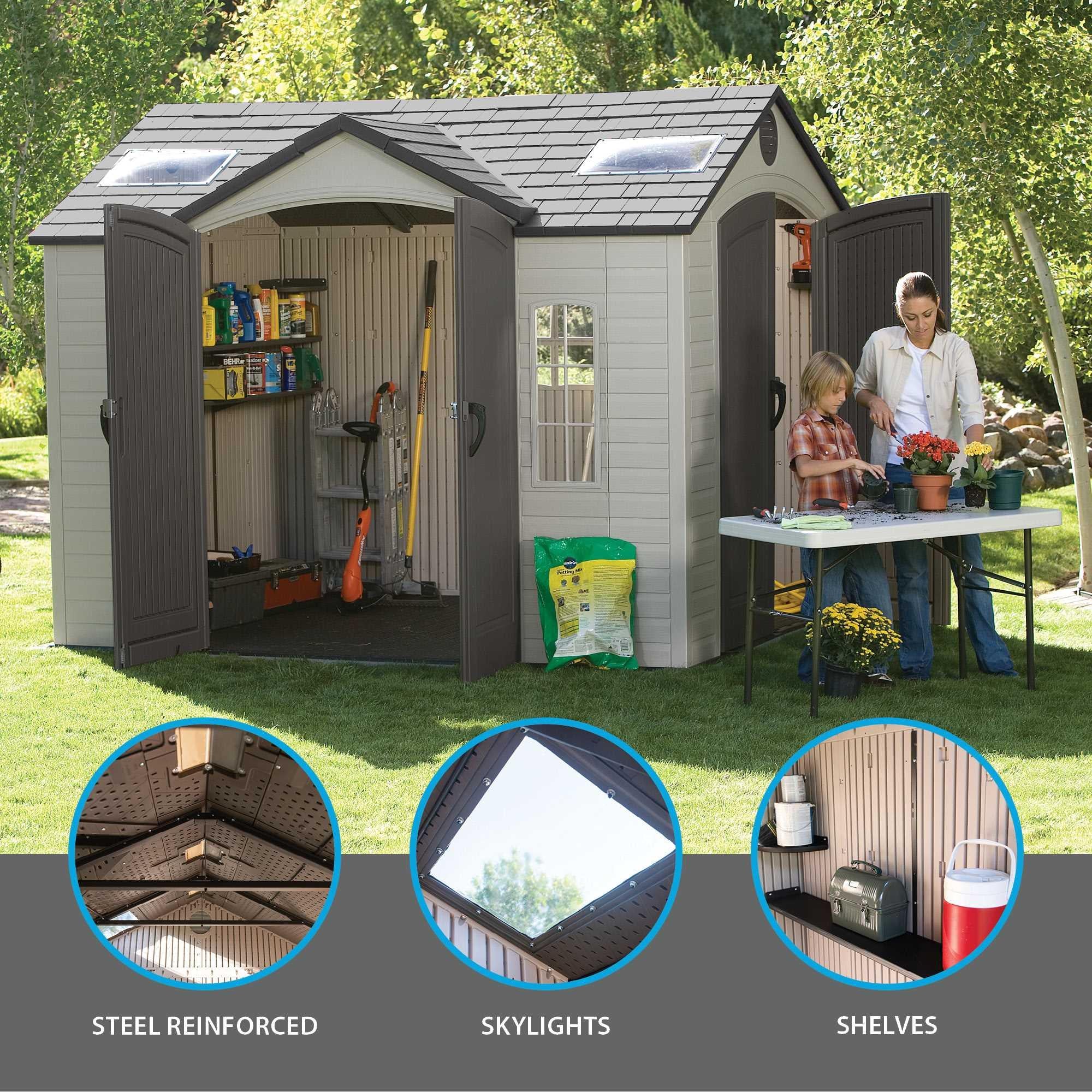 Lifetime 10 Ft. X 8 Ft. Outdoor Storage Shed - 60001 - Image 3