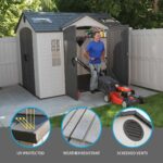 Lifetime 10 Ft. X 8 Ft. Outdoor Storage Shed - 60001 - Image 6