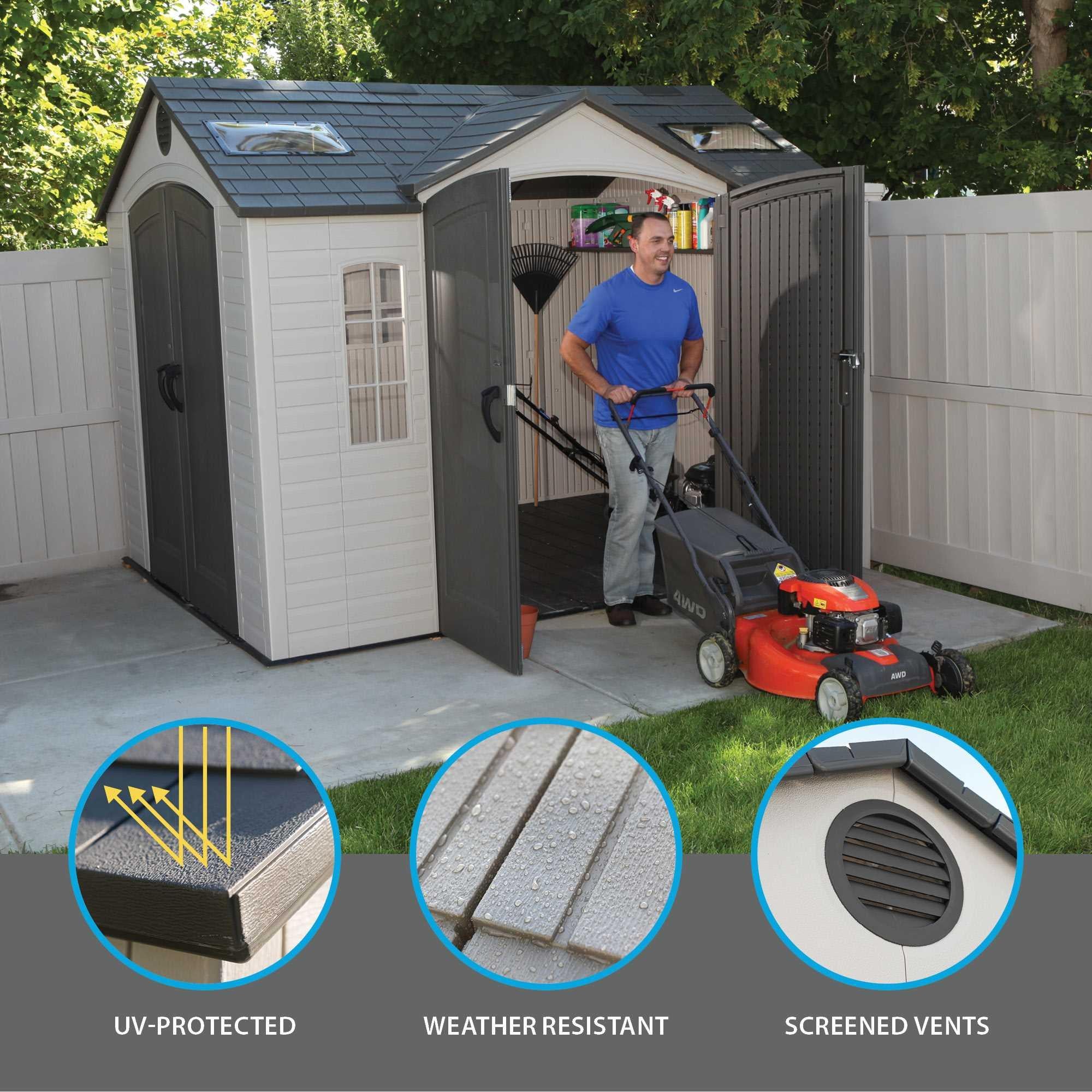 Lifetime 10 Ft. X 8 Ft. Outdoor Storage Shed - 60001 - Image 6