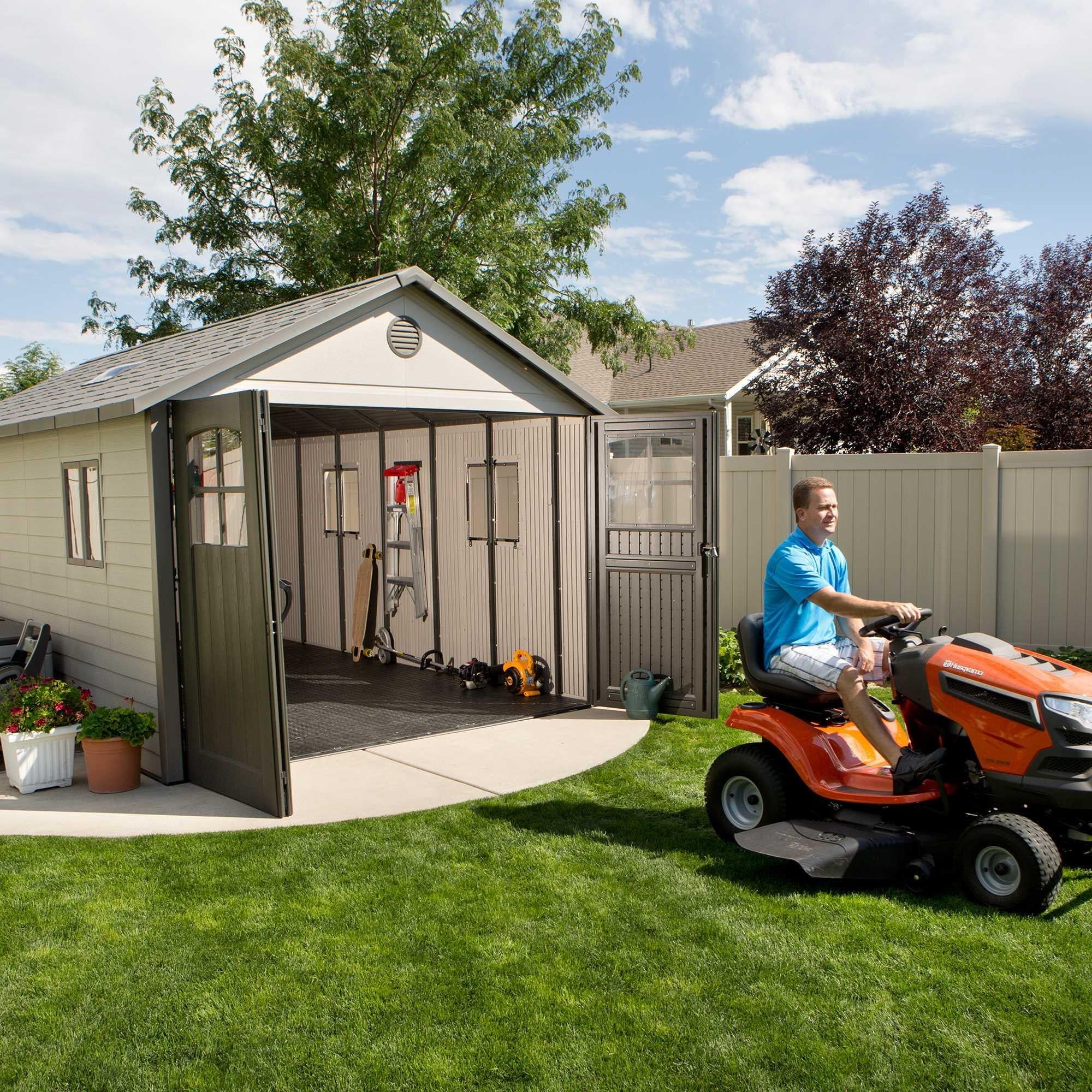 Lifetime 11 Ft. X 18.5 Ft. Outdoor Storage Shed - 60236 - Image 8