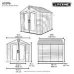 Lifetime 8 ft x 7.5 ft Outdoor Storage Shed - 60396 - Image 30