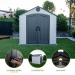 Lifetime 8 ft x 7.5 ft Outdoor Storage Shed - 60396 - Image 3
