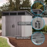Lifetime 8.3 Ft. X 8.3 Ft. Farmhouse Storage Shed - 60542 - Image 7