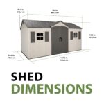 Lifetime Legacy 15 ft x 8 ft Outdoor Storage Shed - 60465 - Image 22
