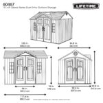 Lifetime 10 Ft. X 8 Ft. Dual Entry Outdoor Storage Shed - 60467 - Image 16