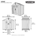 Lifetime 8 Ft. x 5 Ft. Classic Outdoor Storage Shed - 60468 - Image 12