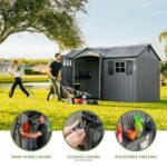 Lifetime 12.5 x 8 ft. Side Entry Shed - 60454 - Image 4