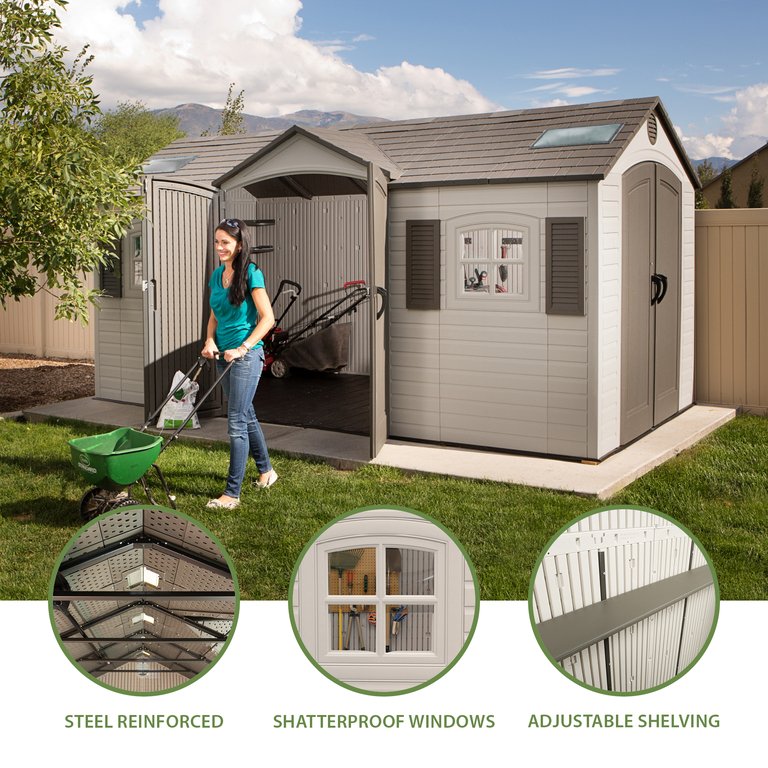 Lifetime 15x8 ft. Shed - 60079 - features view