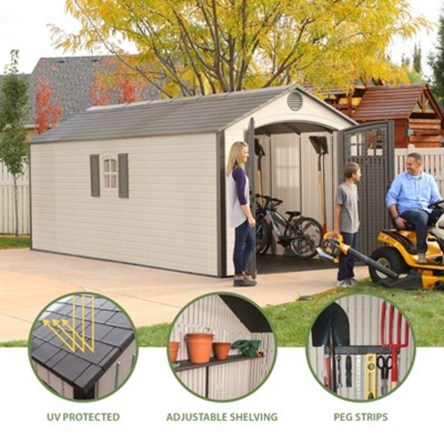 Lifetime 8x20 ft. Shed - 60120 - features view