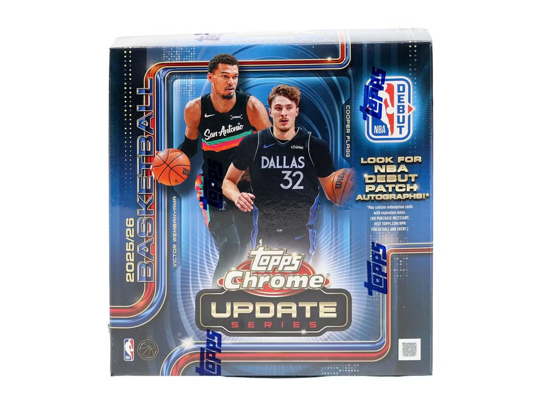 2025/26 Topps Chrome Update Series Basketball Mega Box (Original Factory Sealed)